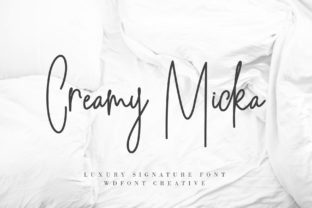 Creamy Micka: A Luxurious Handwritten Font for Small Business Branding