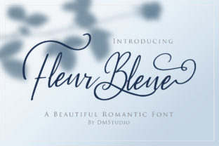 Fleur Bleue: A Romantic Script Font for Small Business Branding