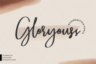 Gloryouss: A Handwritten Font That Feels Like a Thoughtful Signature