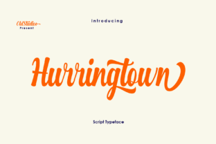 Hurringtown Script: A Bold Handwritten Typeface for Editorial Design