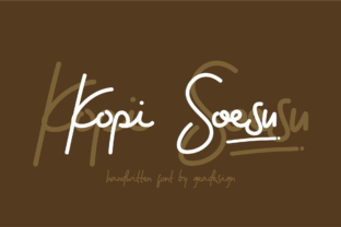 Kopi Soesu: A Light, Beautiful Handwritten Font for Real Branding