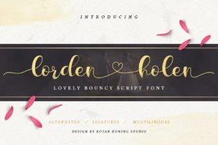 Lorden Holen: A Handwritten Font with Editorial Warmth