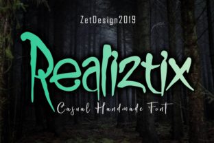 Realiztix: A Playful Script Font with Spooky Charm