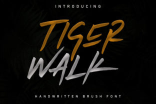 Tiger Walk: A Bold Handwritten Font for Real Business Branding